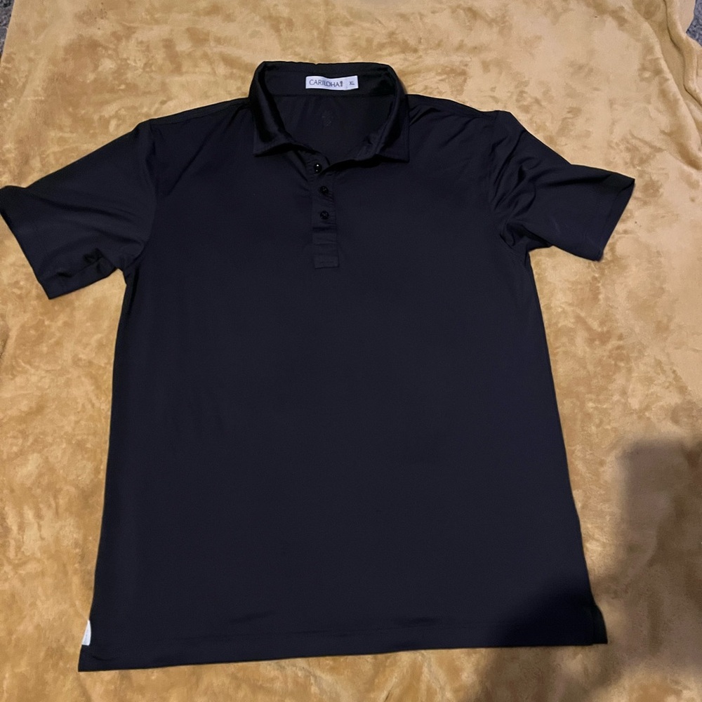 Cariloha bamboo Men's Black Polo Shirt size xl